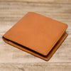Japanese Folded Tanned Leather Wallet -Omotenashi Square