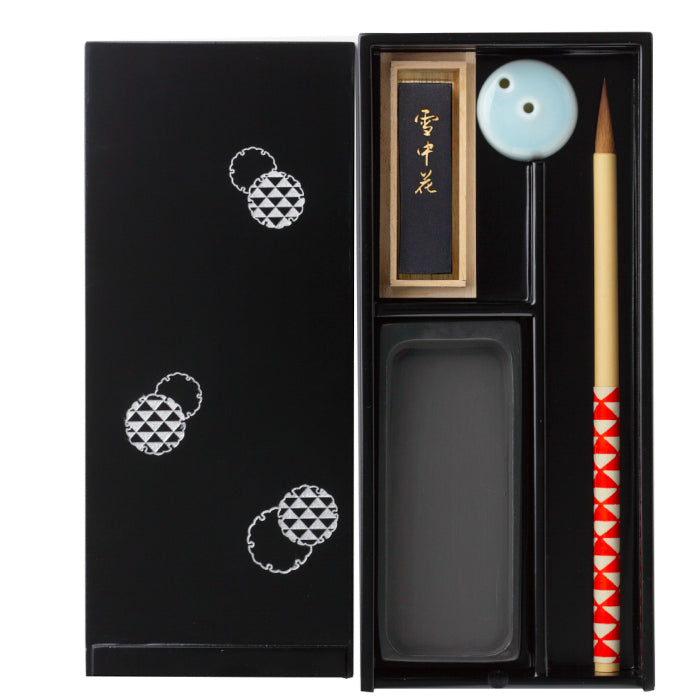 Japanese Shodo Calligraphy Set Echizen lacquer Black - Omotenashi Square, LLC