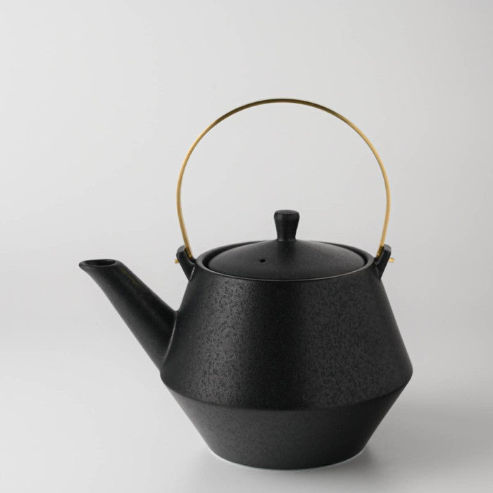 Japanese Modern Design Teapot Mino Ware- Omotenashi Square