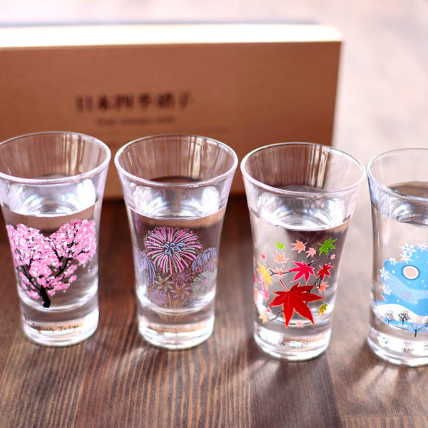Four Seasons Color Changing Glassware -Omotenashi Square