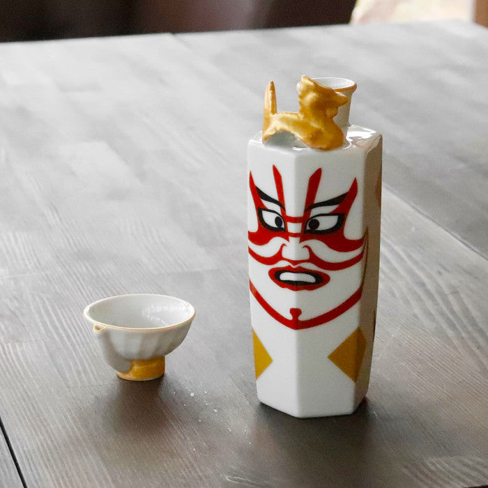 Japanese Sake Bottle & Cup Set - Omotenashi Square