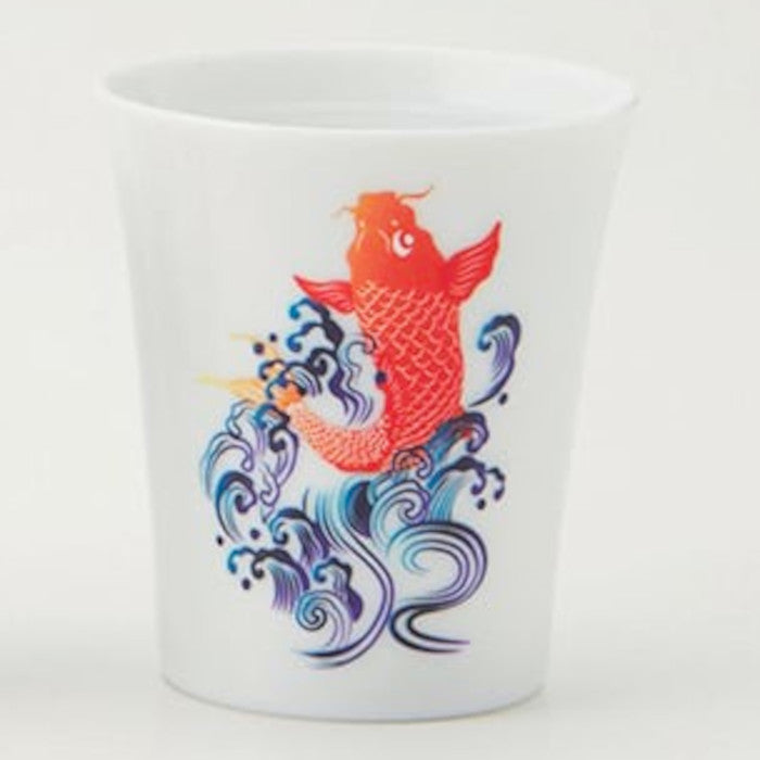 Color Changing Sake Cup Mino Ware Gold Fish -Omotenashi Square