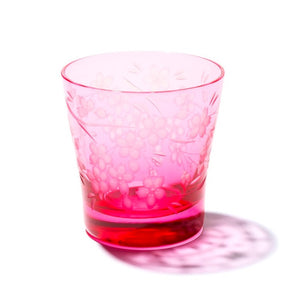 Edo Kiriko Glass Sakura Pink - Omotenashi Square