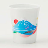 Color Changing Sake Cup Mino Ware Mt Fuji -Omotenashi Square