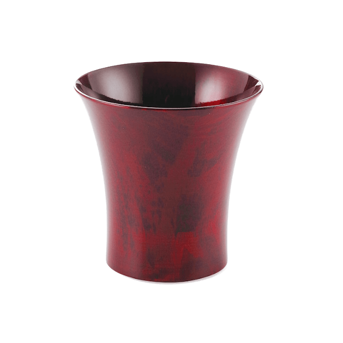 Colorful Japanese lacquer cups Red -Omotenashi Square