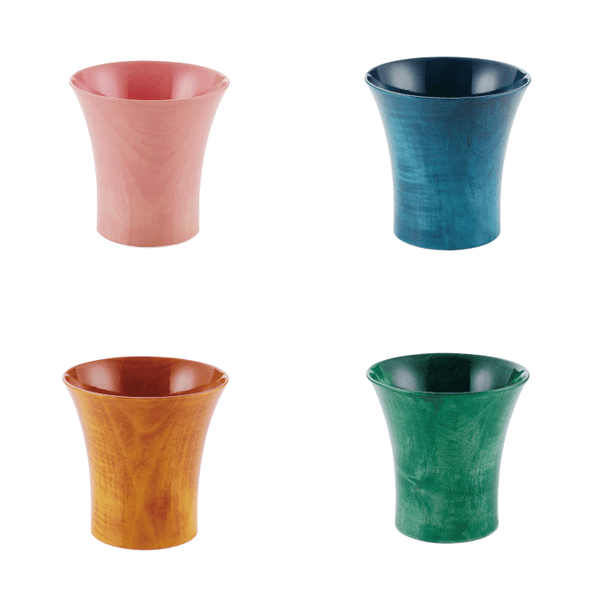 Colorful lacquer cups Set of 4 2169 Omotenashi Square, LLC Set of 4 