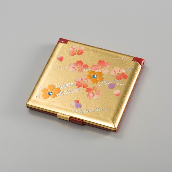 Japanese Compact Mirror Gold -Omotenashi Square