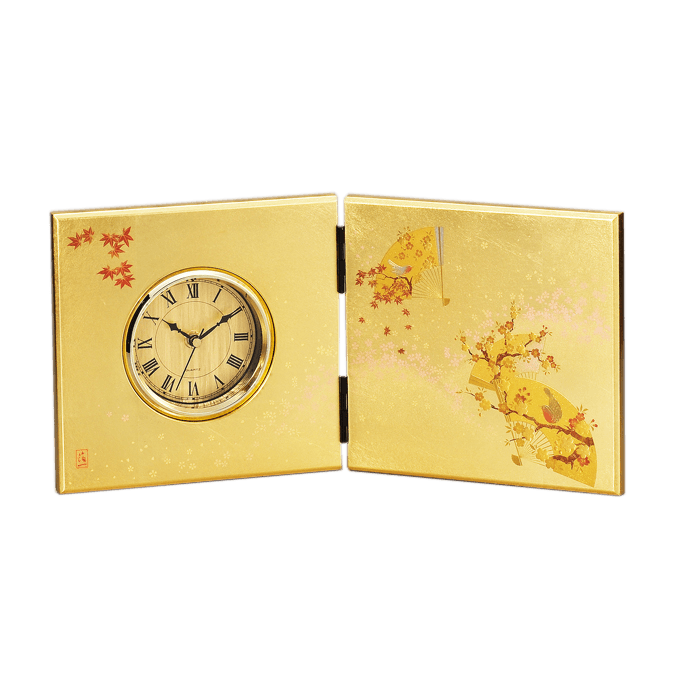 Japanese table clock Gold - Omotenashi Square