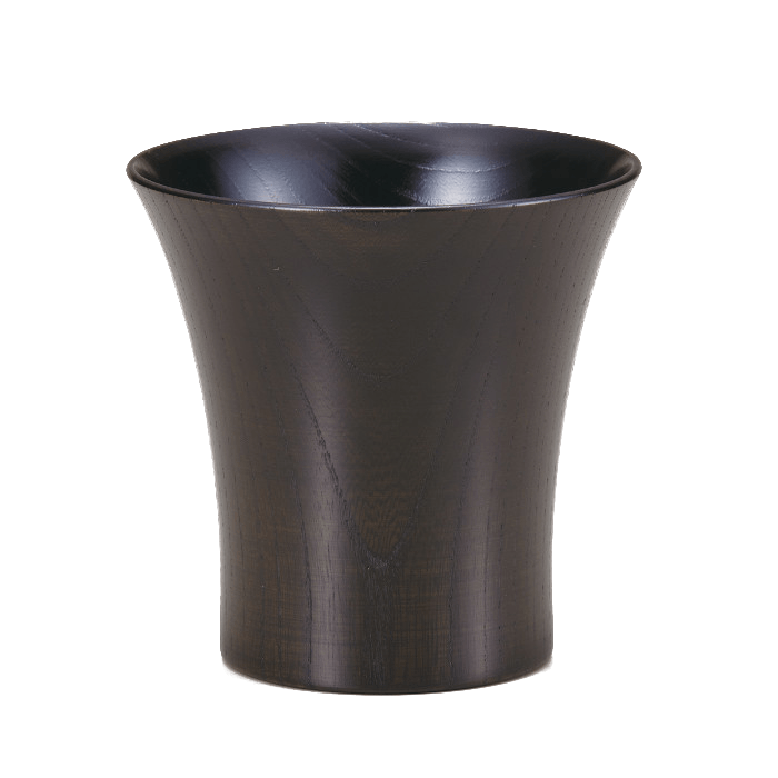 Japanese Lacquer Cups Keyaki Black -Omotenashi Square, LLC 