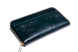 Long leather wallet with SHO-SO-IN pattern AWONIYOSHI <HIGH-END> 2668 Omotenashi Square, LLC navy 