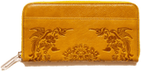 Long leather wallet with SHO-SO-IN pattern CHIHAYAFURU 2668 Omotenashi Square, LLC orange 
