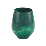 Round-Shape Japanese Lacquer cups Green -Omotenashi Square