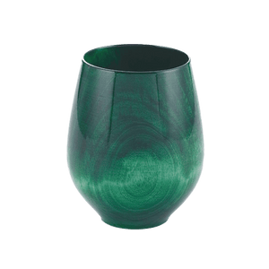 Round-Shape Japanese Lacquer cups Green -Omotenashi Square