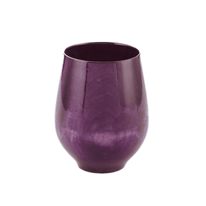 Round-Shape Japanese Lacquer cups Purple -Omotenashi Square