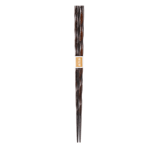 Japanese Lacquer Chopsticks Rasen Bashi Saddlebrown -Omotenashi Square